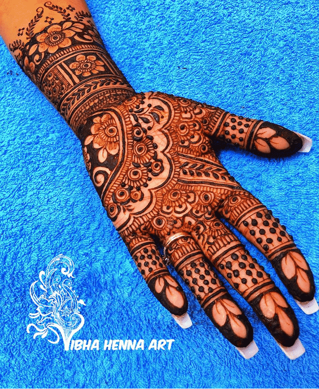 Wonderful Ekadashi Mehndi Design