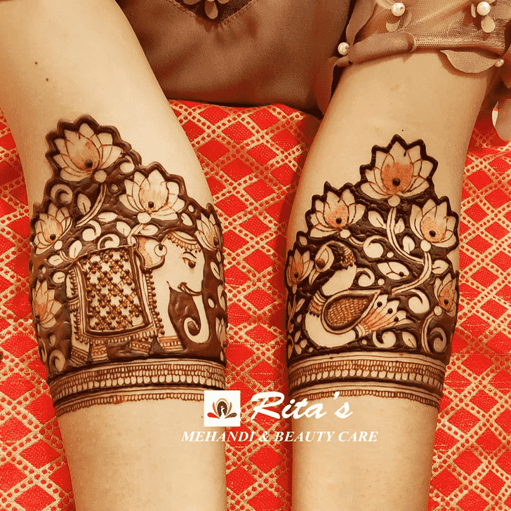 Fair Elephant Henna Design