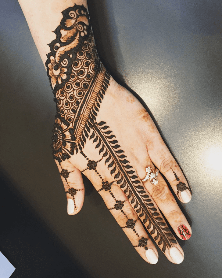 Captivating Engagement Henna Design