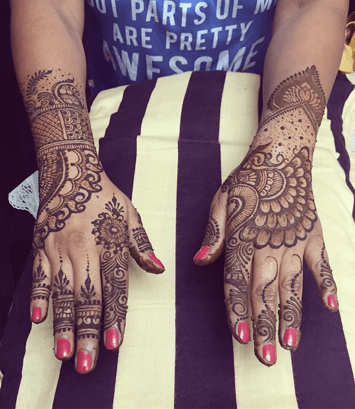 Enthralling Engagement Henna Design