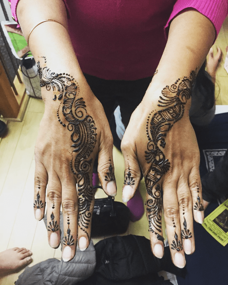 Grand Engagement Henna Design