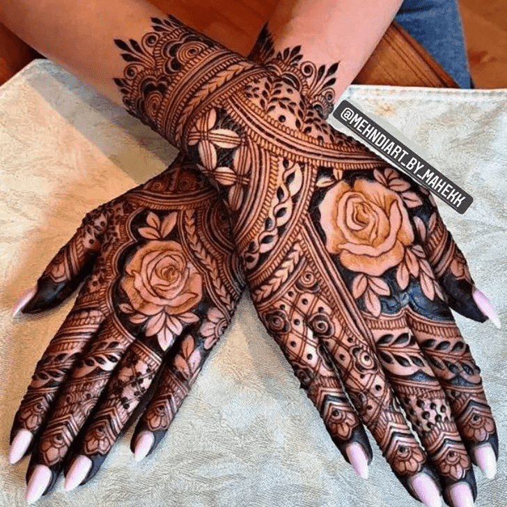 Angelic Engagment Henna Design