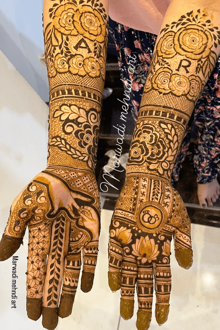 Graceful Engagment Henna Design