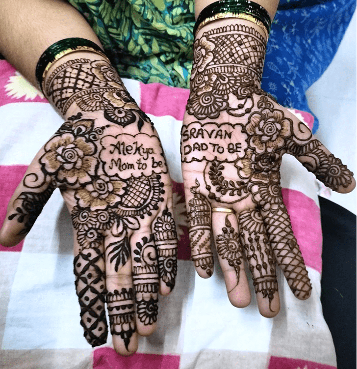 Radiant Engagment Henna Design