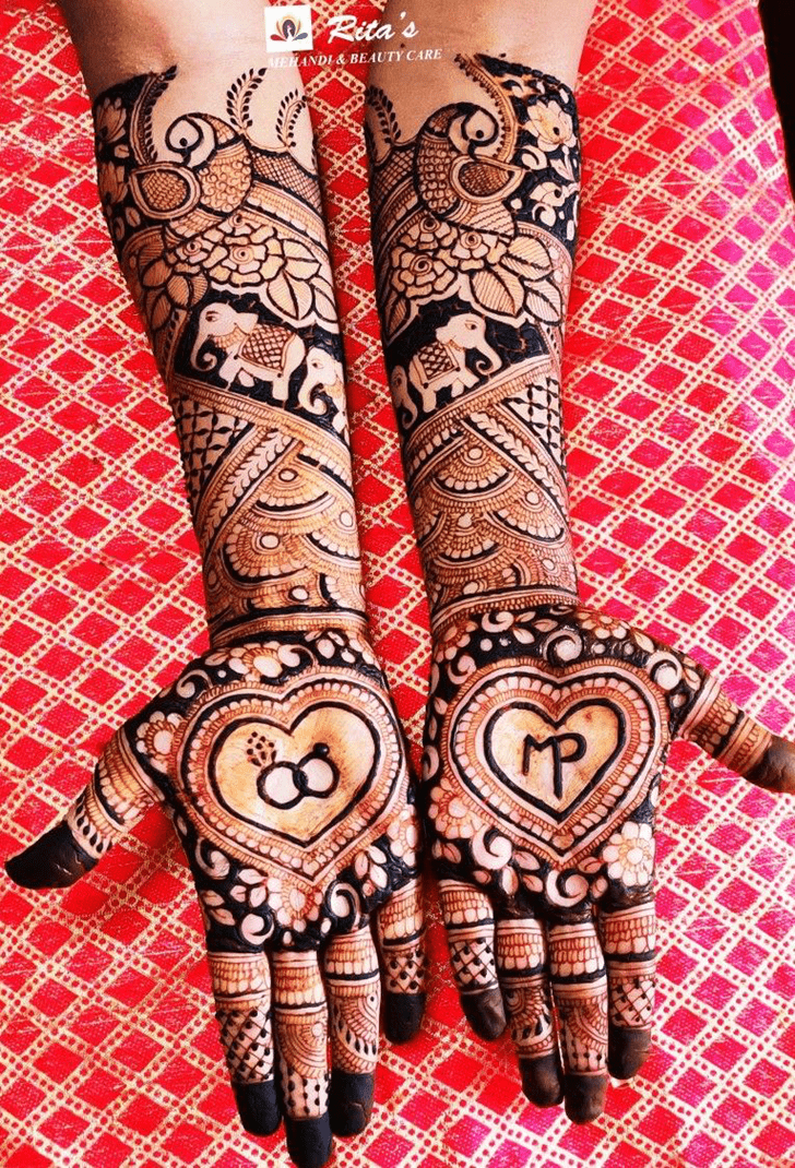 Superb Engagment Henna Design