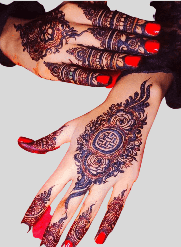 Alluring fancy Henna Design