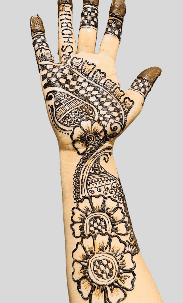 Appealing fancy Henna Design