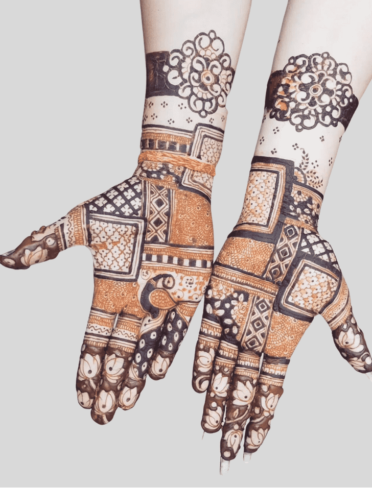 Delightful fancy Henna Design