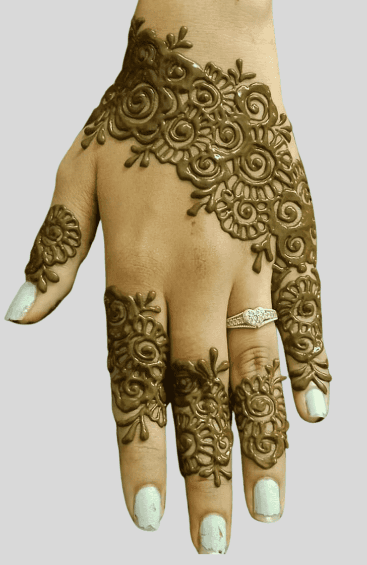 Arm fancy Henna Design