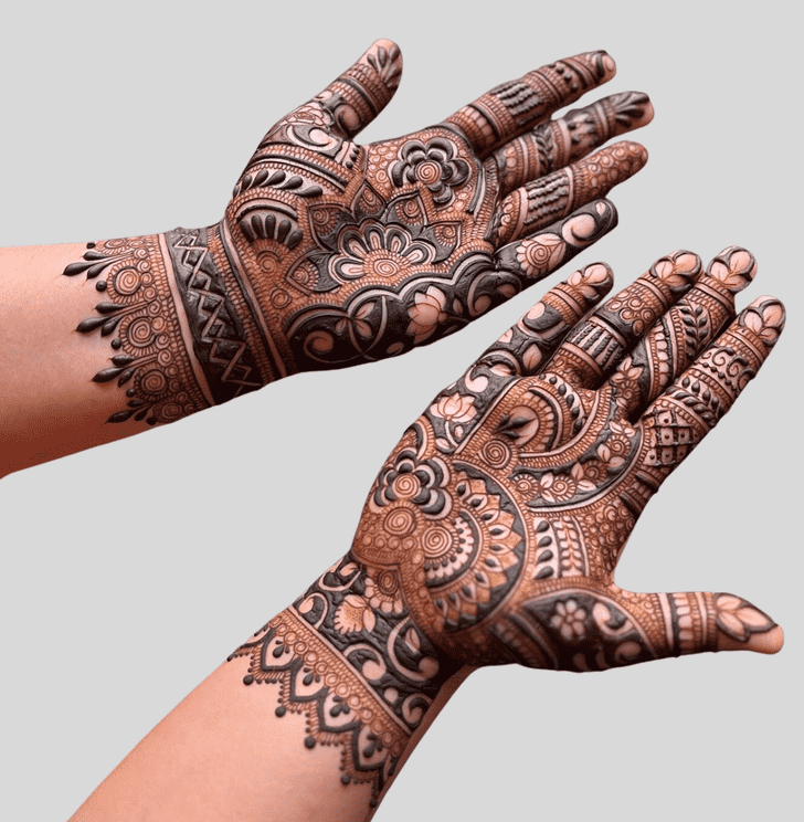 Graceful fancy Henna Design