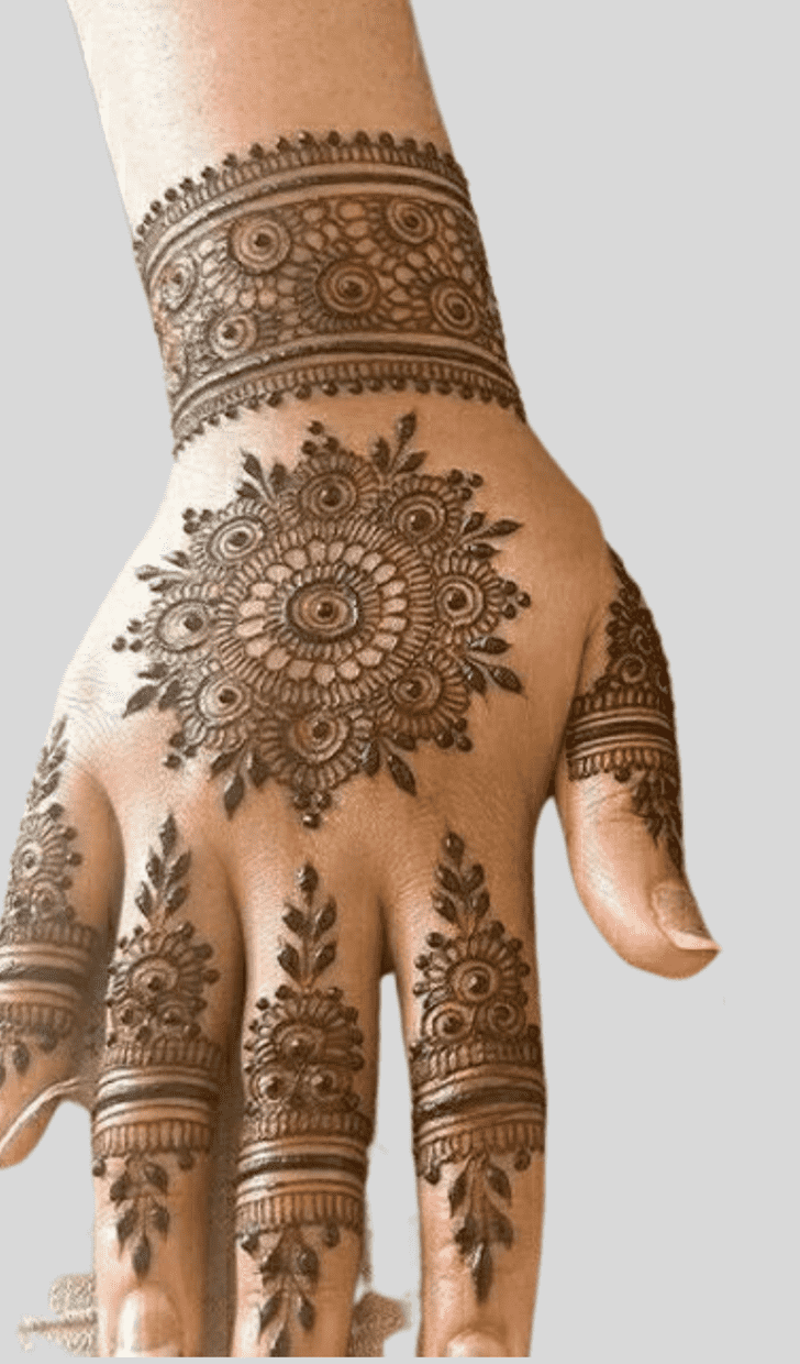 Pleasing fancy Henna Design