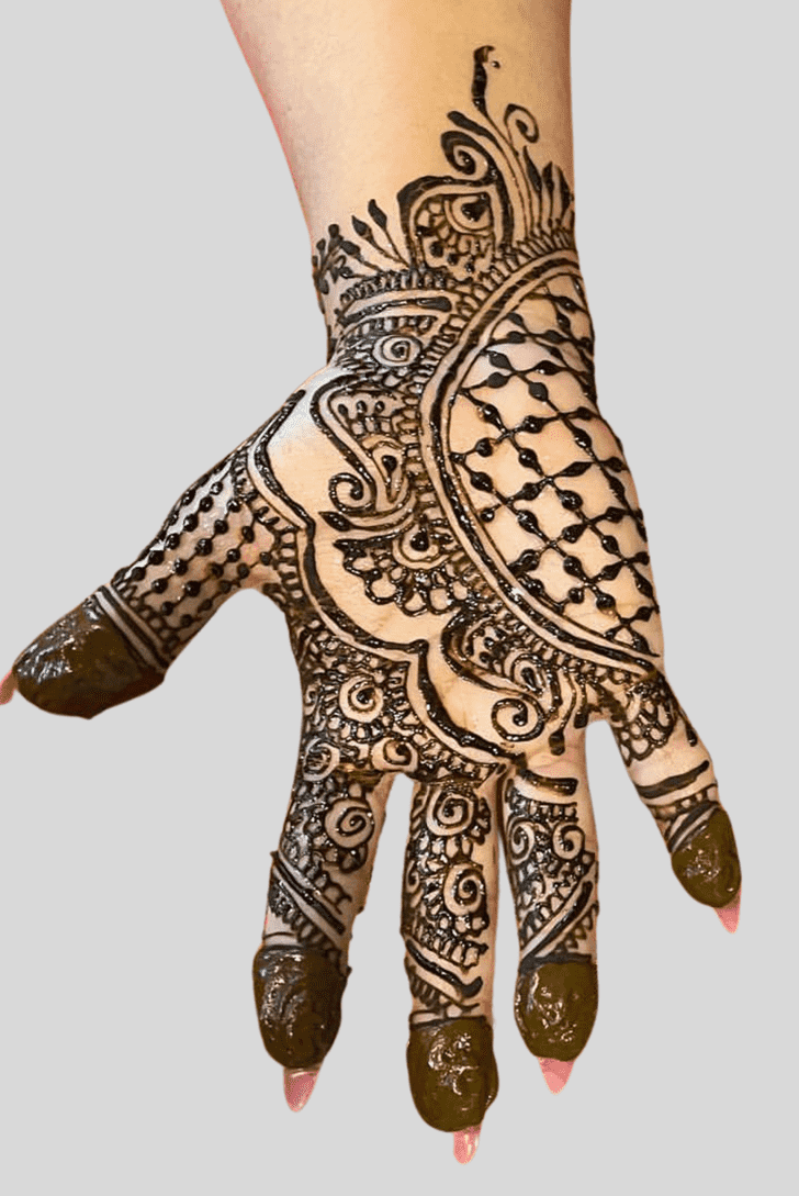 Refined fancy Henna Design