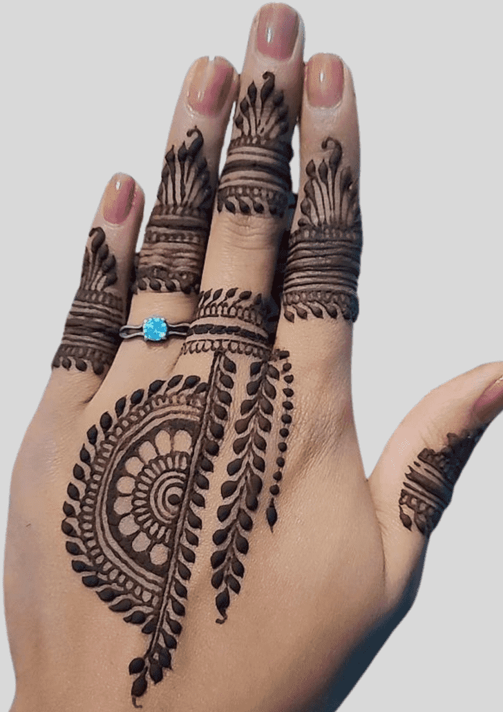 Resplendent fancy Henna Design