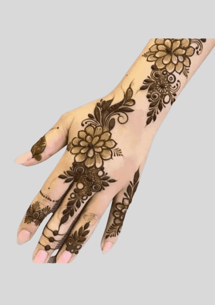 Wonderful fancy Mehndi Design