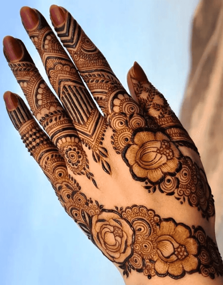 Angelic Fancy Henna Design