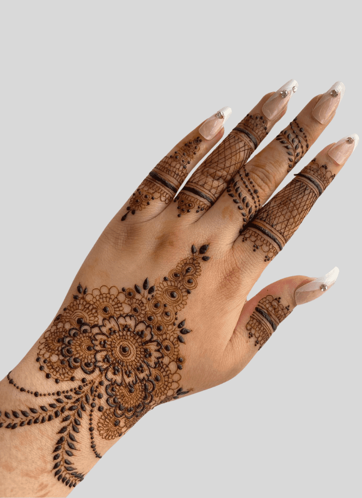 Adorable Festive Henna Design