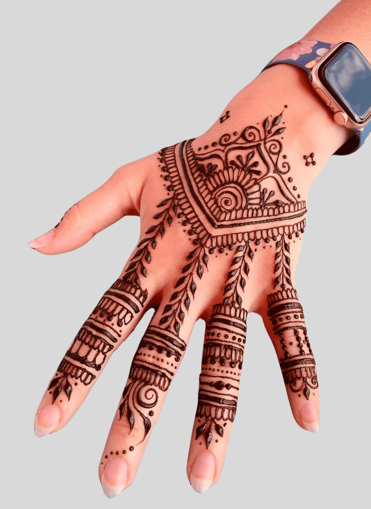 Appealing Festive Henna Design