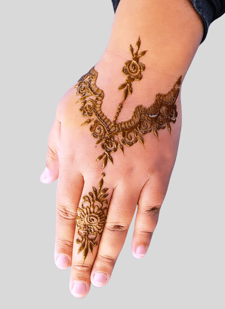 Delicate Festive Henna Design