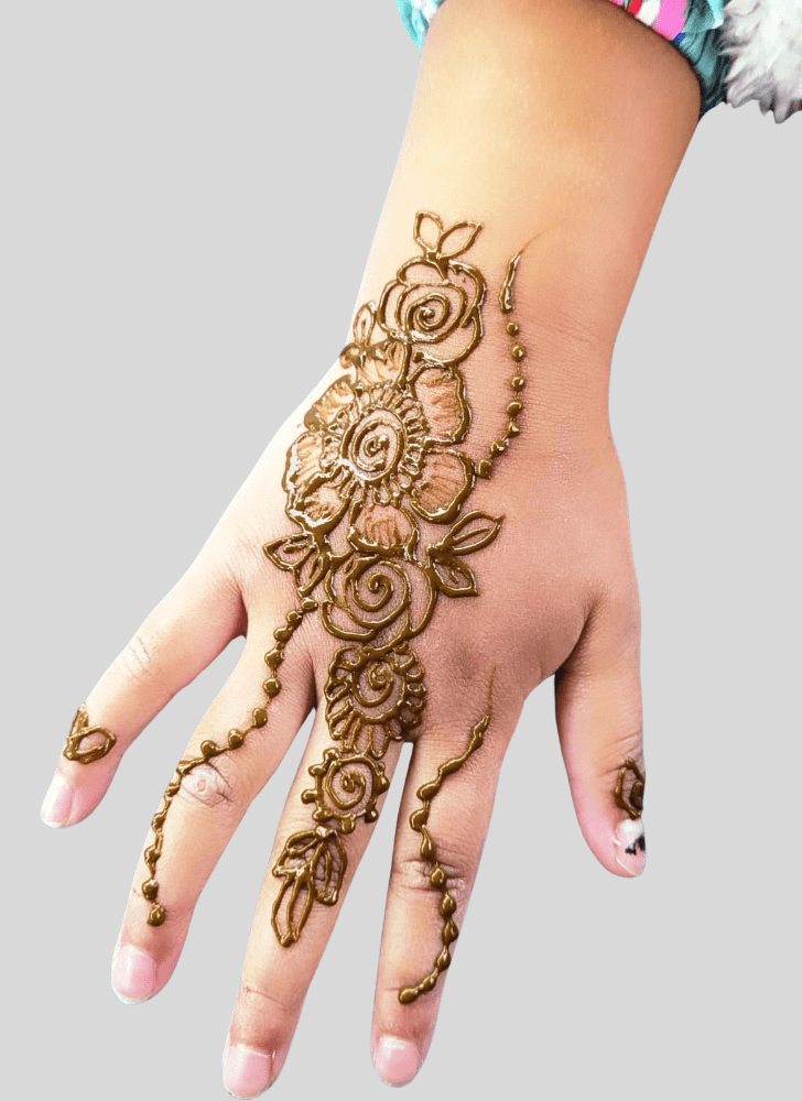 Elegant Festive Henna Design