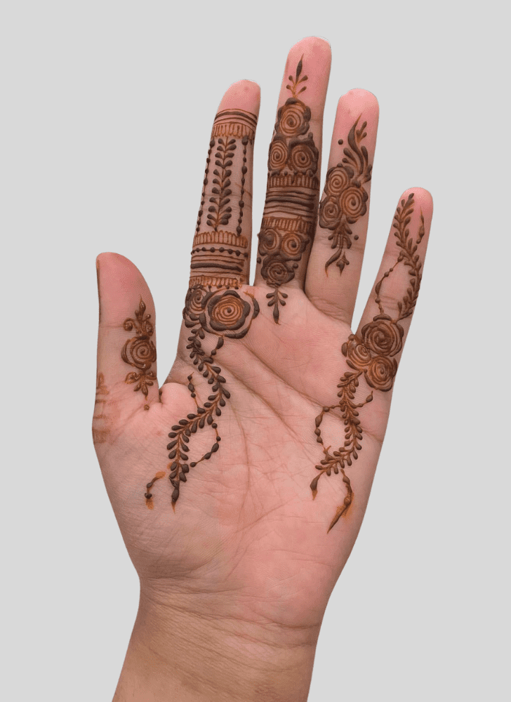 Mesmeric Festive Henna Design