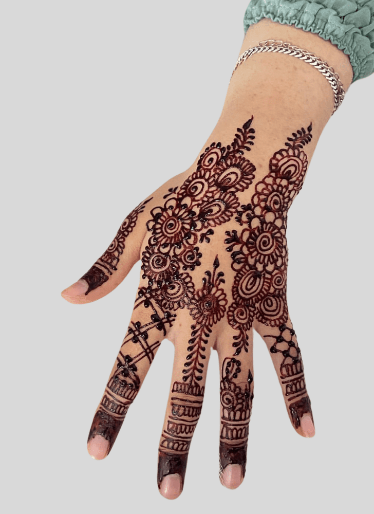 Pleasing Festive Henna Design