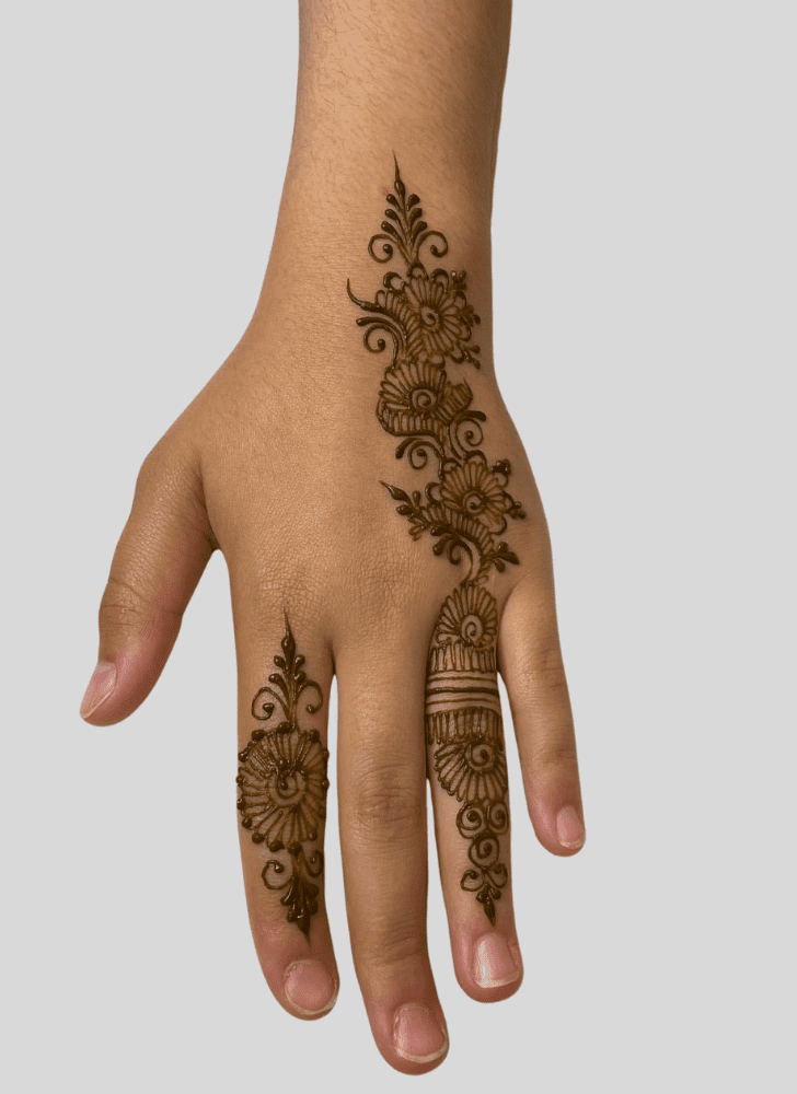 Appealing Finger Henna design