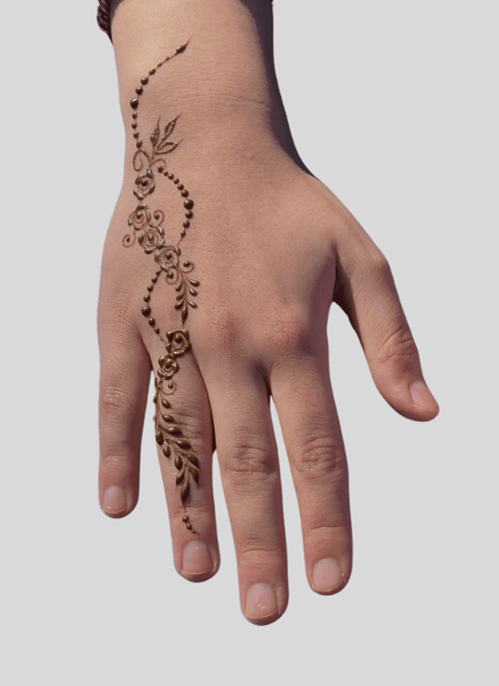 Charming Finger Henna design