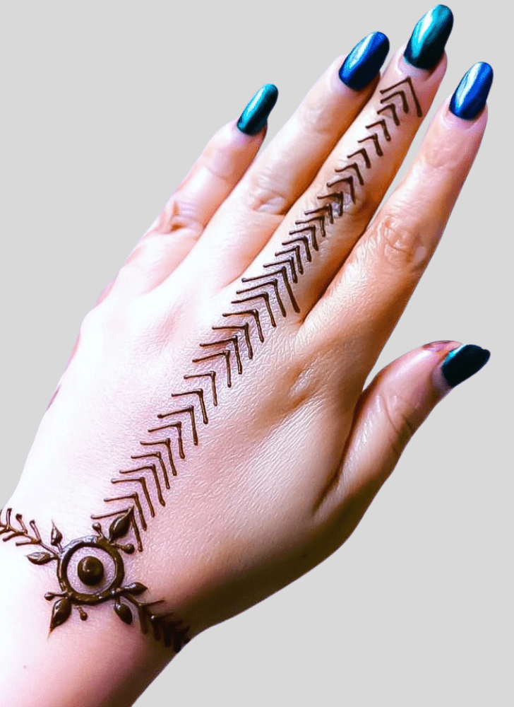 Dazzling Finger Henna design