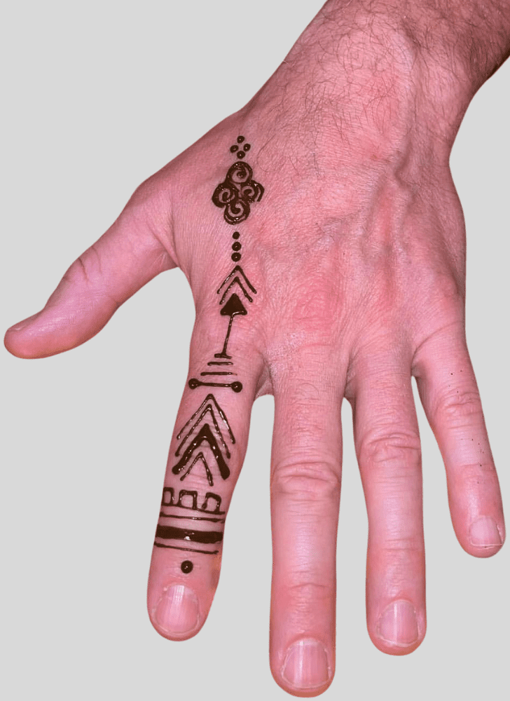 Awesome Finger Henna design