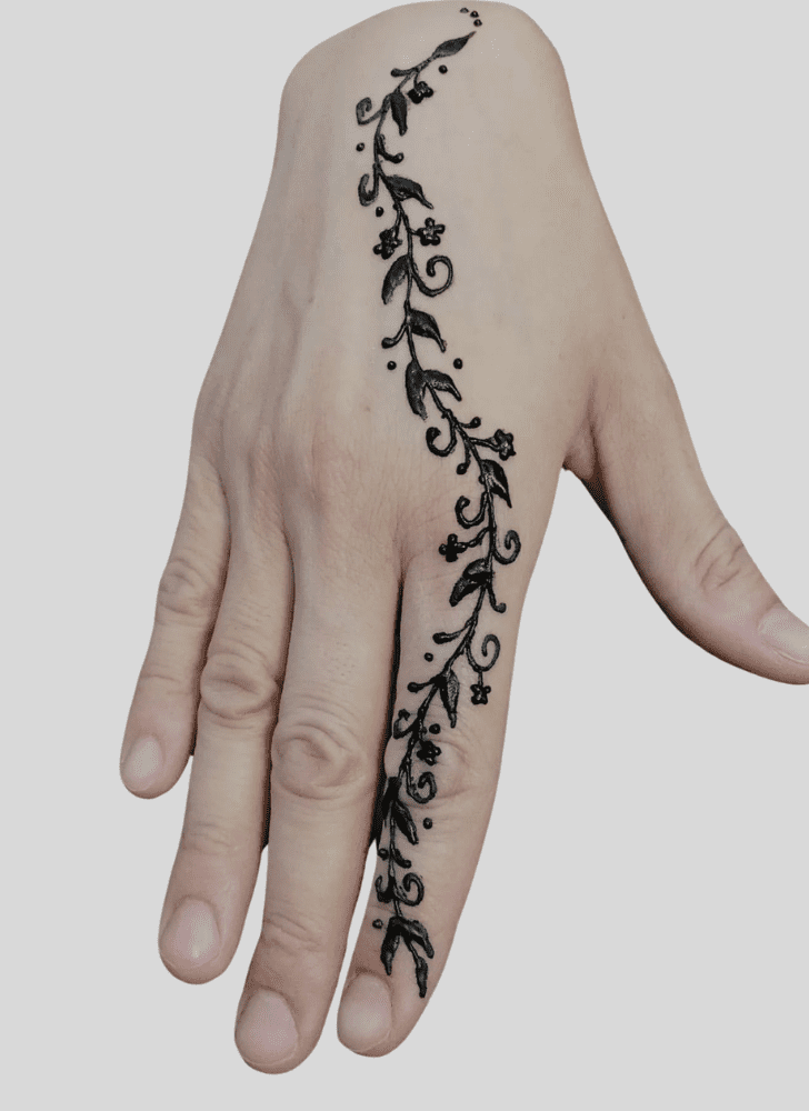 Lovely Finger Mehndi design