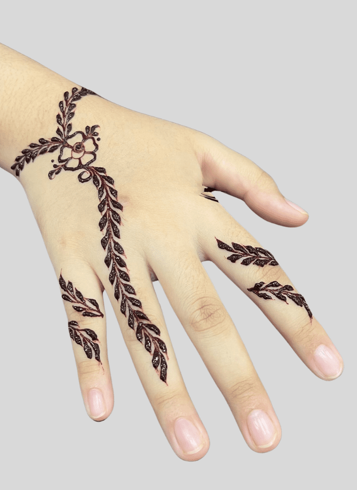 Magnetic Finger Henna design