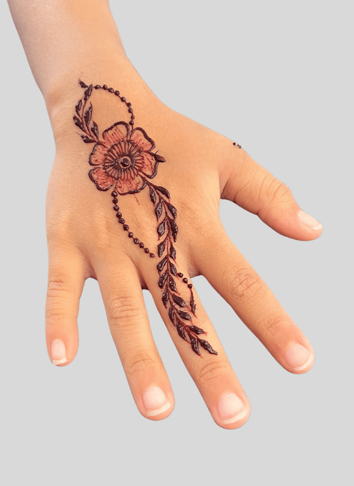 Magnificent Finger Henna design