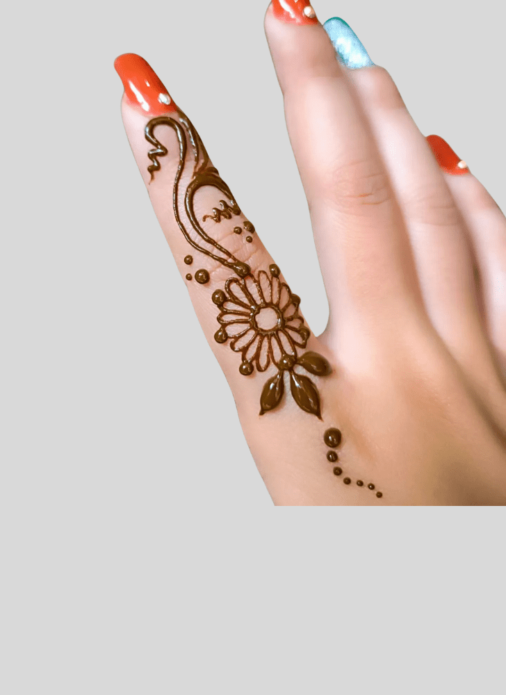 Nice Finger Henna design