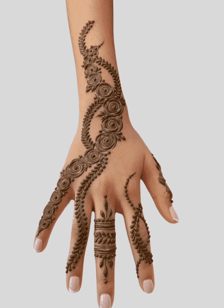 Slightly Finger Henna design