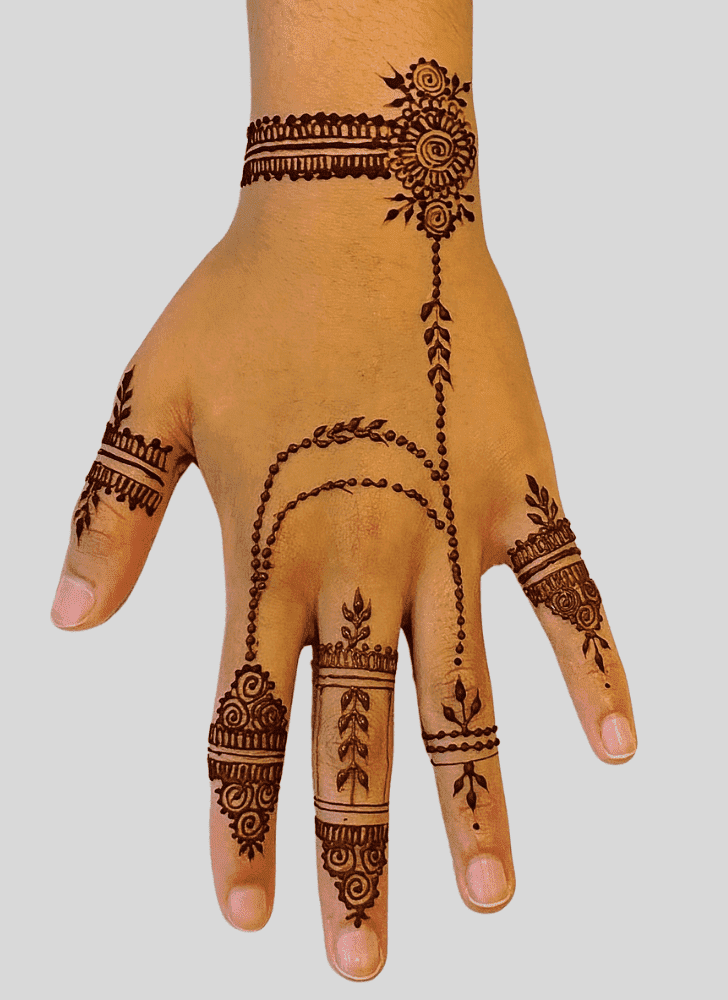 Superb Finger Henna design