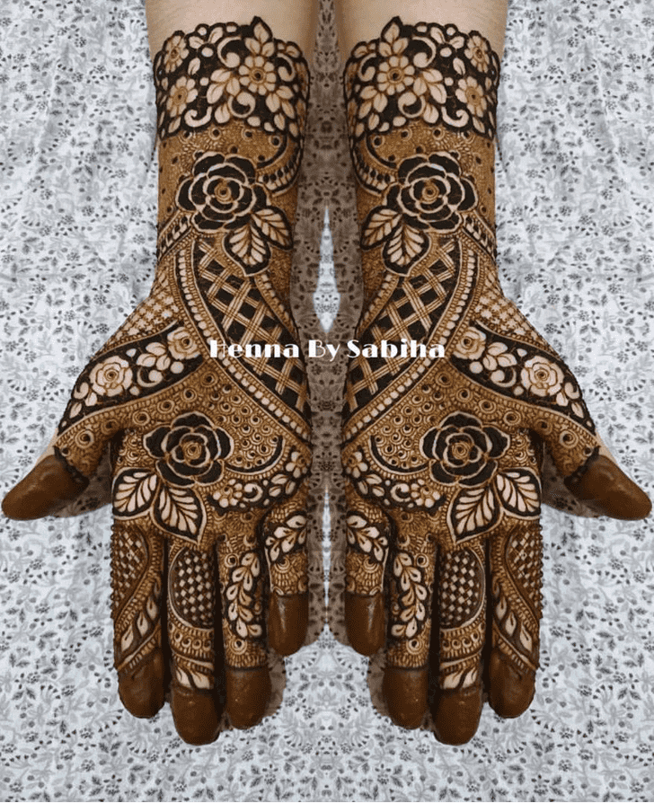 Bewitching Flowery Mehndi Design