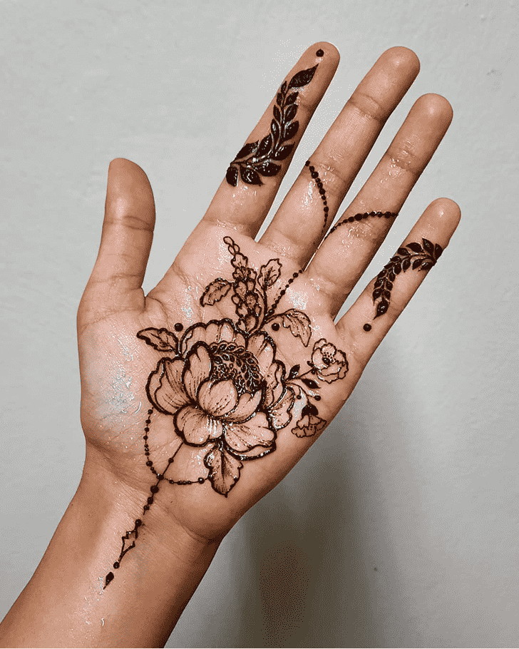 Ideal Floral Henna Design