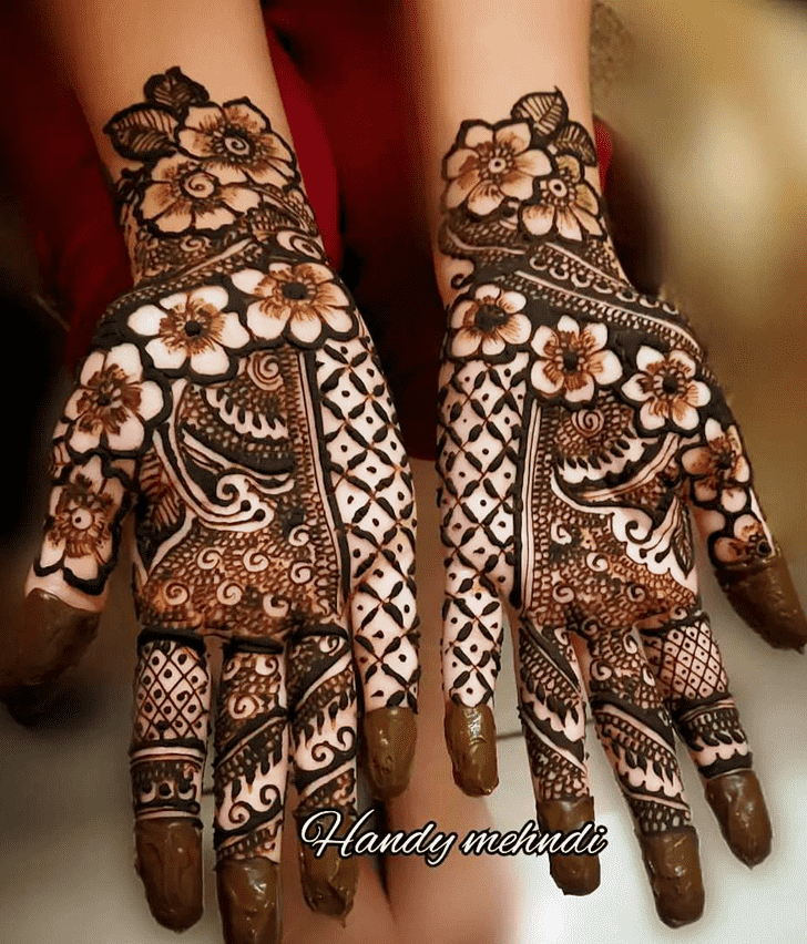 Delicate Flowers Mehndi Design