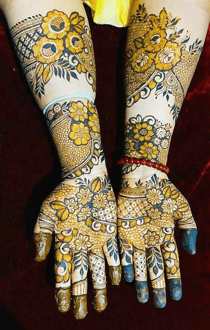 Fair Flowers Mehndi Design