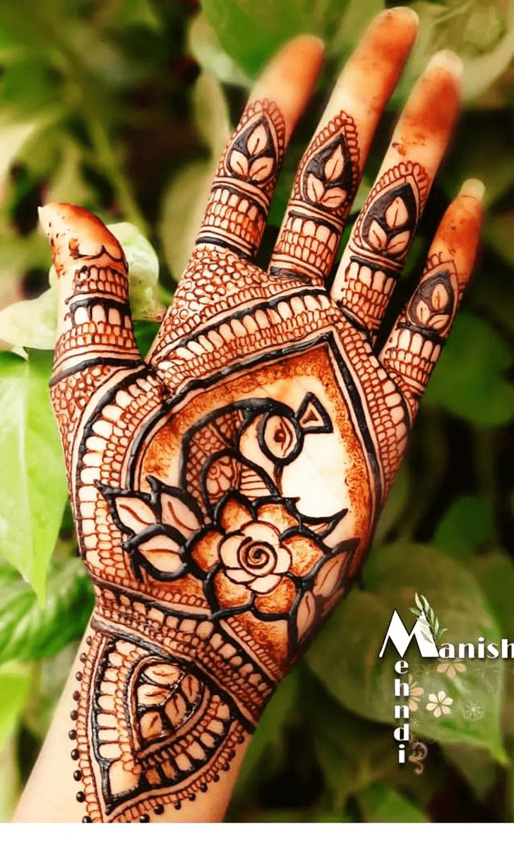 Fascinating Flowers Mehndi Design