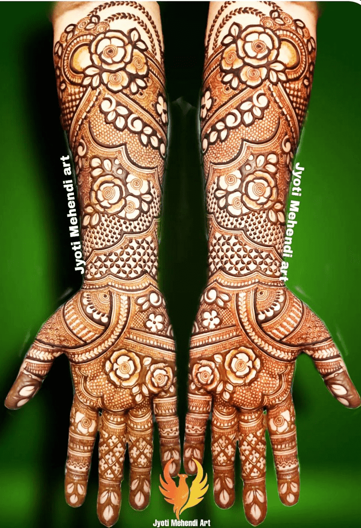 Good Looking Flowers Mehndi Design