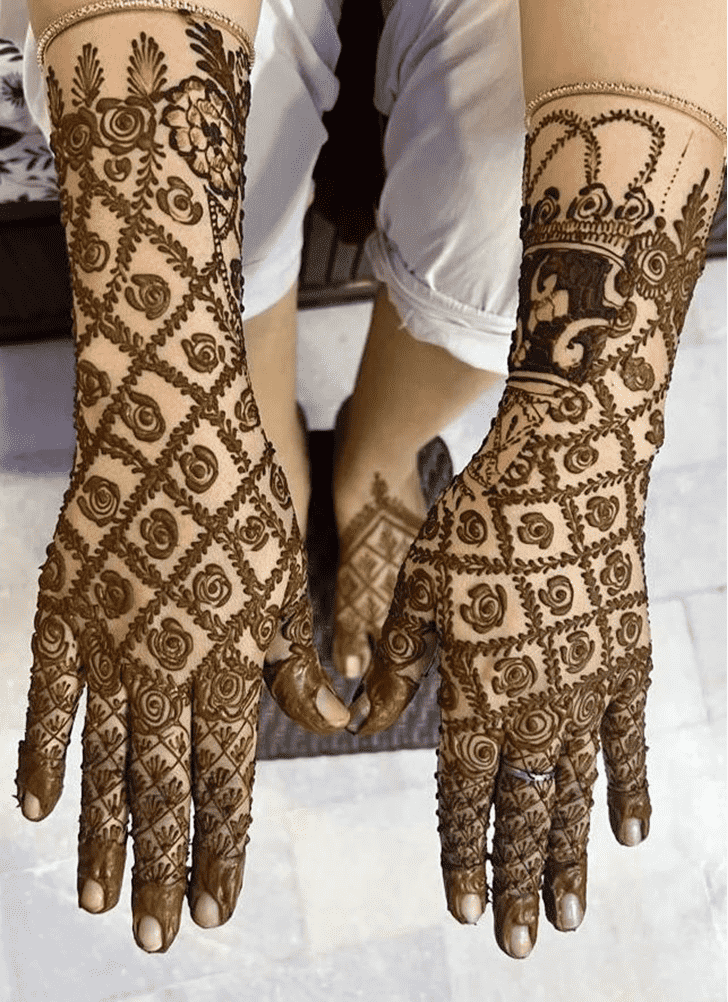 Mesmeric Flowers Mehndi Design