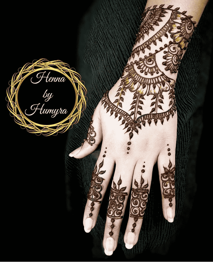 Exquisite Flower Henna design