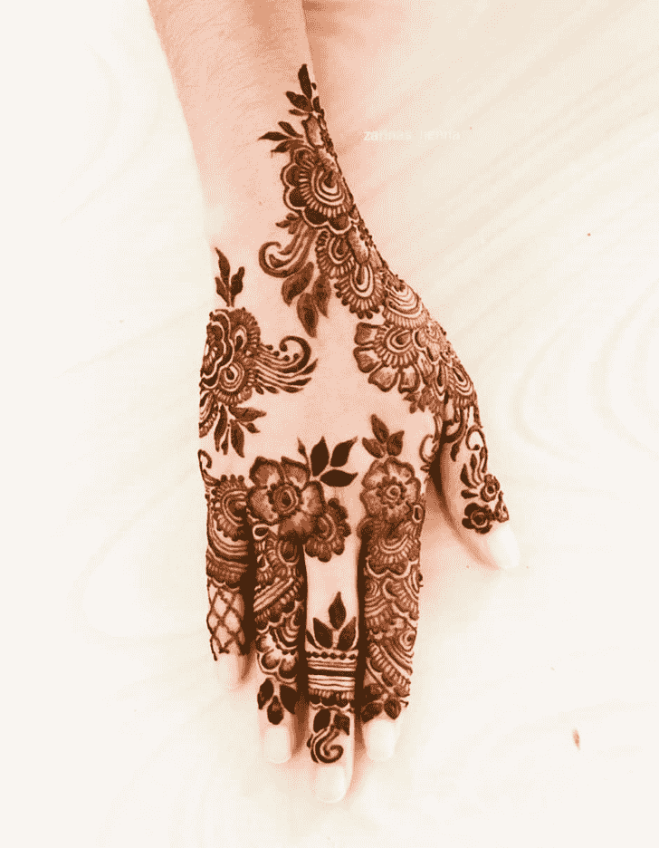 Wonderful Flower Mehndi design