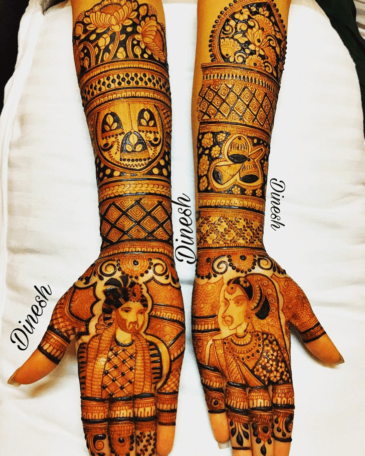 Beauteous Friendship Day Henna Design