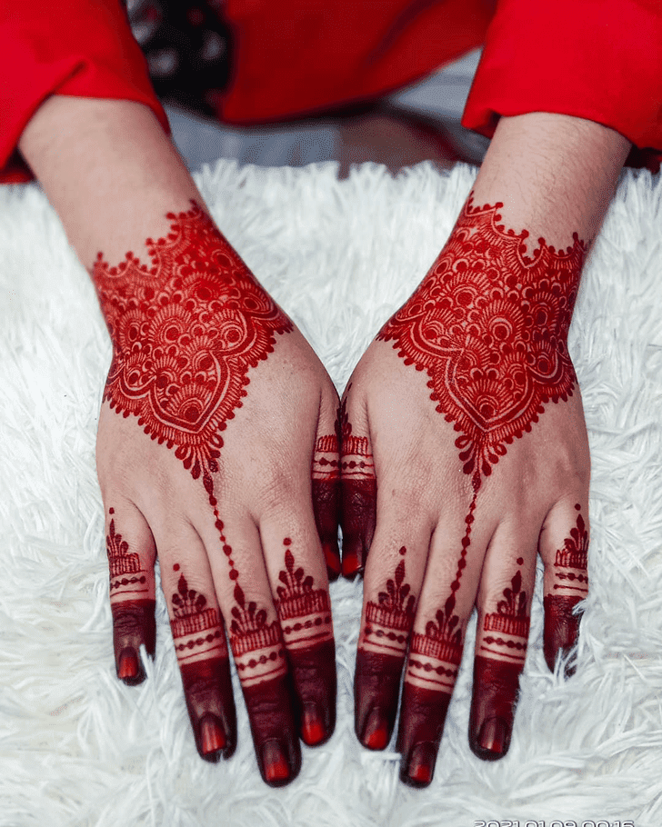 Classy Friendship Day Henna Design