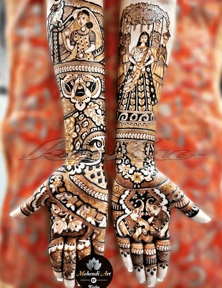 Elegant Friendship Day Henna Design