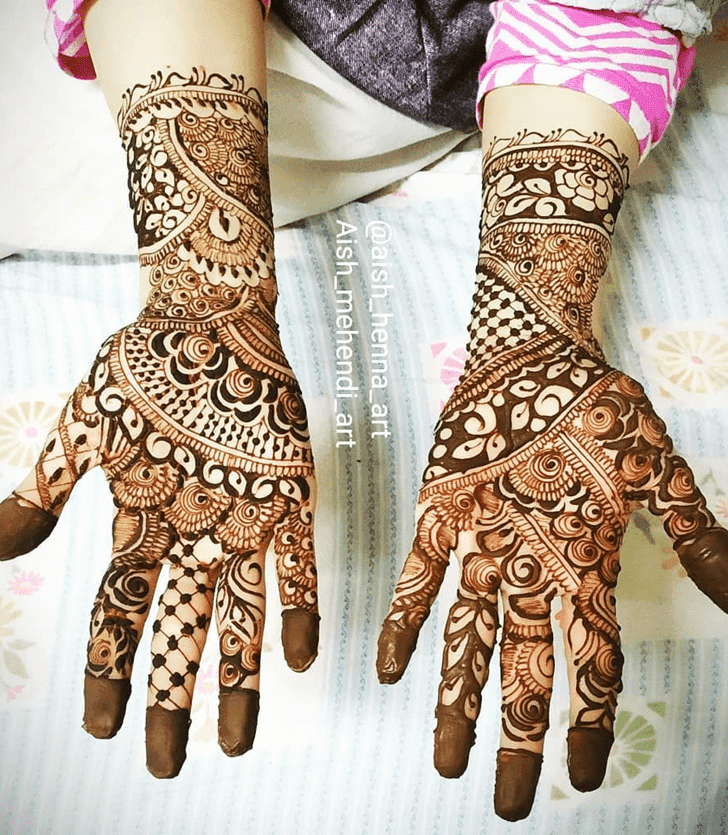 Good Looking Friendship Day Henna Design