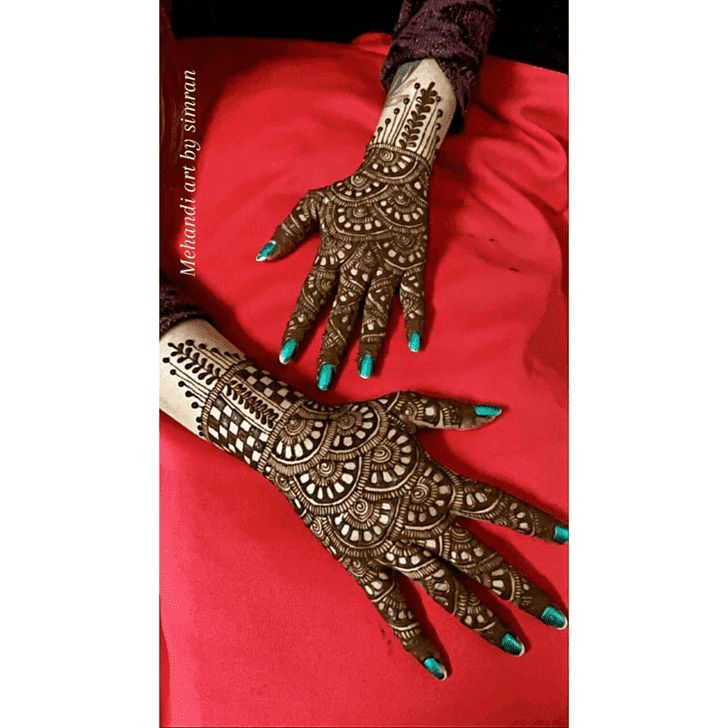 Radiant Friendship Day Henna Design