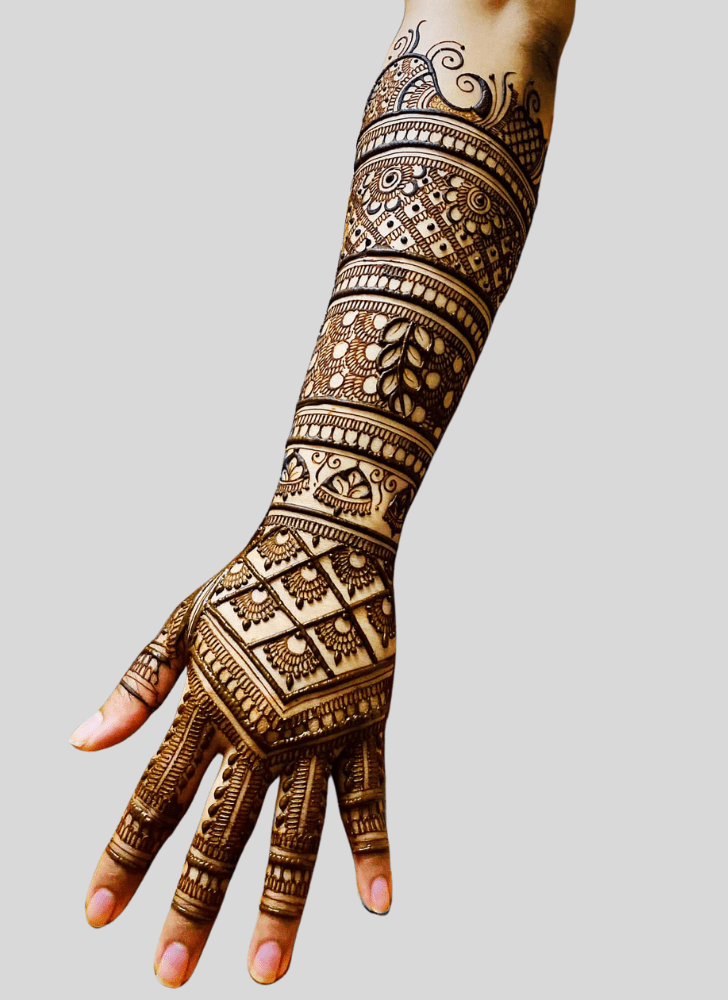 Admirable Fusion Mehndi Design